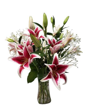 simple flower arrangements with lilies