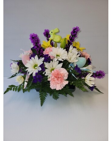 Easter Centerpiece Flower Arrangement