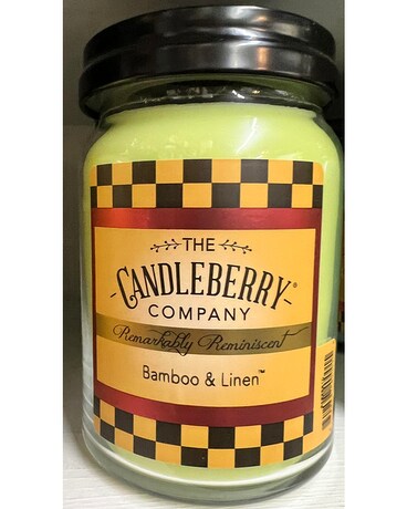 CandleBerry  Bamboo & Linen Jar Candle