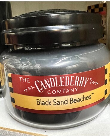 CandleBerry  Black Sand Beaches Flower Arrangement