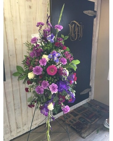 Purple passion Sympathy Arrangement