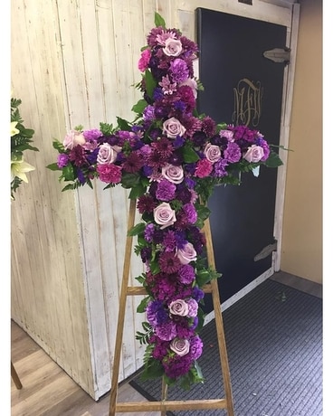 Purple love Sympathy Arrangement