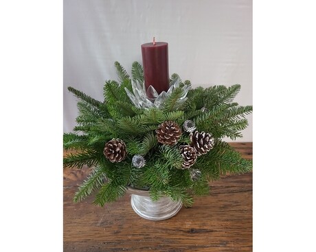 Christmas Centerpiece Flower Arrangement