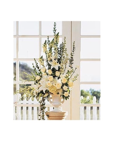 Home Ceremony Wedding Vows Arrangement Flower Arrangement