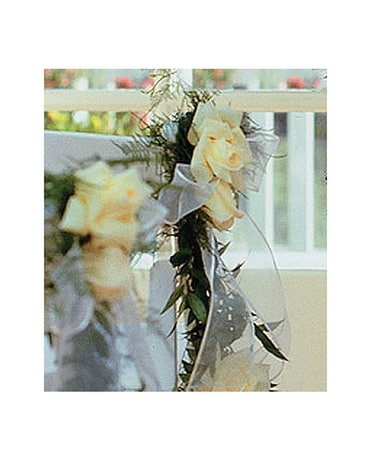 Home Ceremony Chair Cluster Flower Arrangement