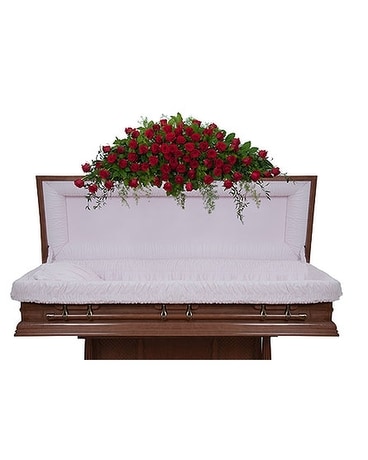Royal Rose Full Casket Spray Flower Arrangement