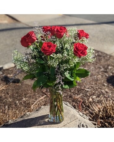 Classic Red Arranged Flower Arrangement