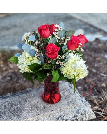 Queen of Hearts Flower Arrangement
