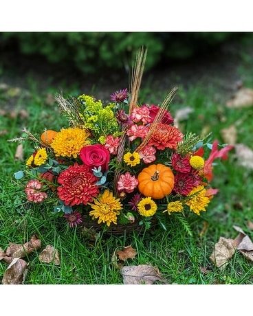 Basket of Gratitude Flower Arrangement