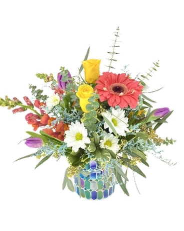 Aquamarine Bouquet Flower Arrangement