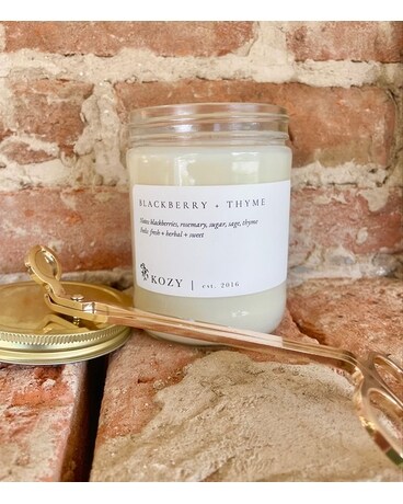 16 oz Blackberry + Thyme Jar Candle