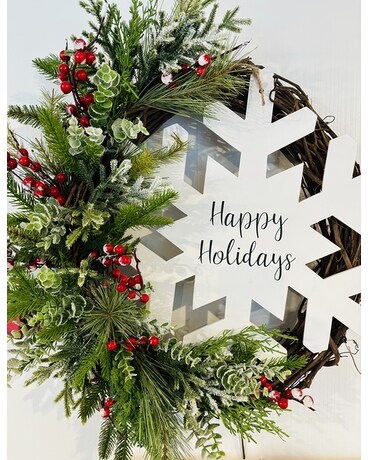 Christmas Wreath Happy Holidays Wreath