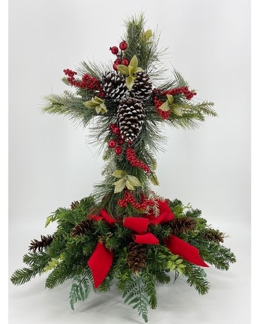 Christmas Monument Topper with Cross Custom product