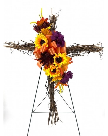 Fall Cross with Easel Custom product