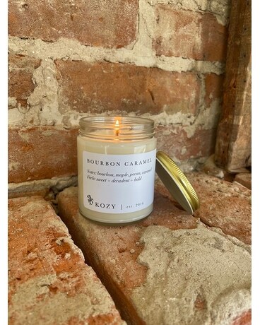 16 oz Bourbon Caramel Jar Candle