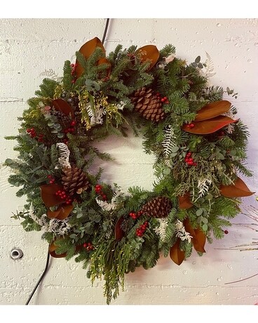 Modern Wreath Flower Arrangement