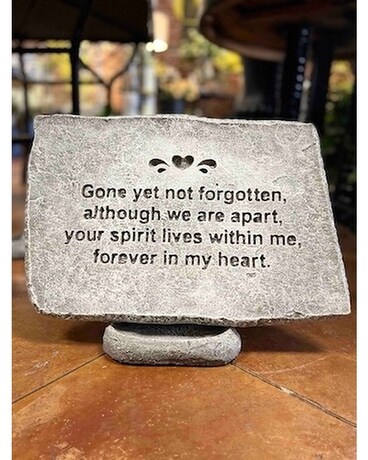 Gone Yet Not Forgotten Memorial Stone Custom product