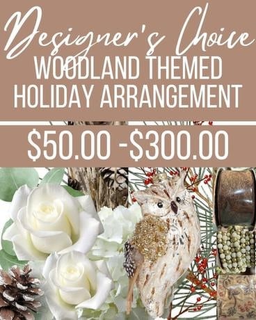 Woodland Themed Designer's Choice Flower Arrangement