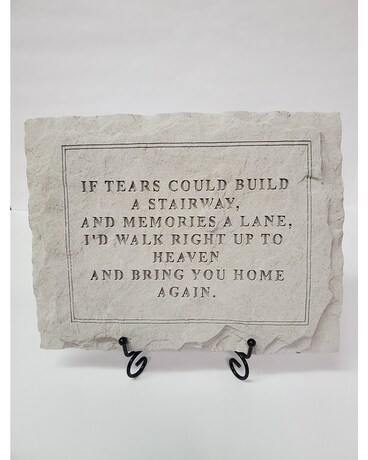 Sympathy Plaque - If Tears Could... Gifts