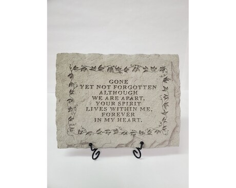 Sympathy Plaque - Gone Yet Not Forgotten... Gifts