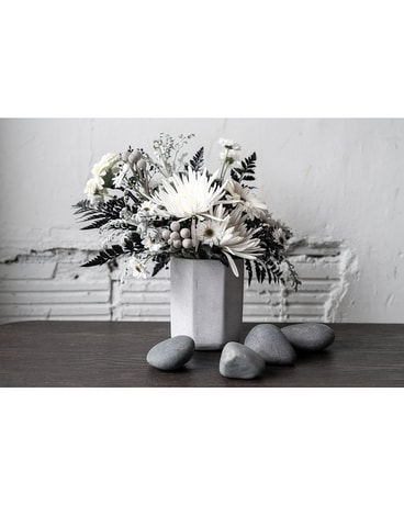 Grey Scale Flower Arrangement