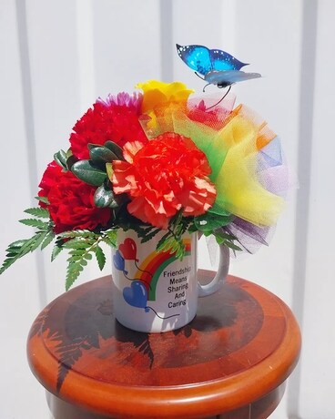 Rainbow Mug Arrangement (Mug Free w/ Purchase!) Flower Arrangement