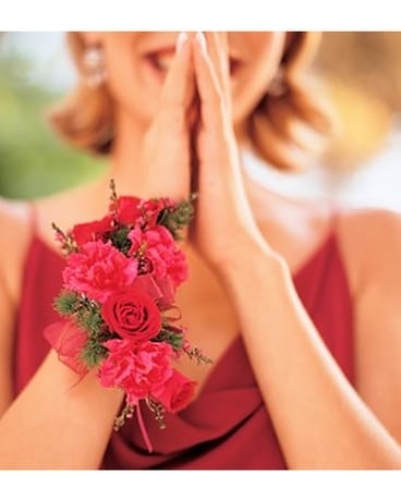 Songs of the Heart Wristlet Flower Arrangement