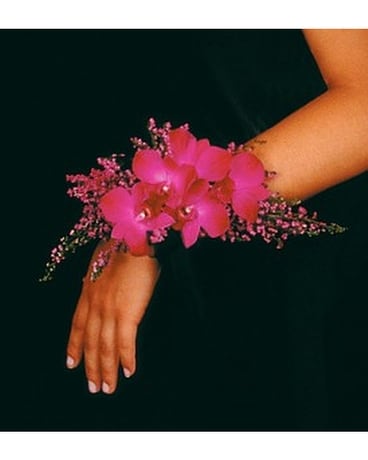 Purple Paradise Wristlet Flower Arrangement