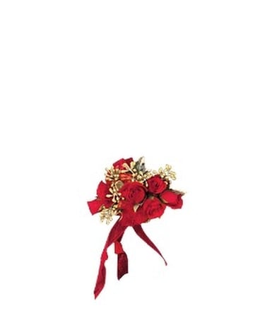 Red-Hot Roses Wristlet Flower Arrangement