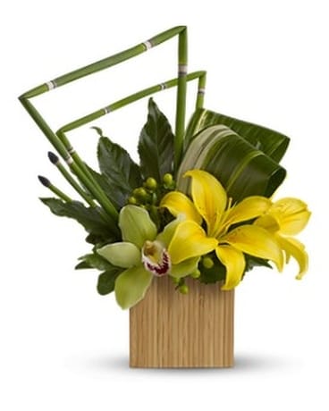 Teleflora's Bamboo Zen Flower Arrangement