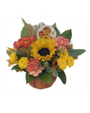 Hello pumpkin Flower Arrangement