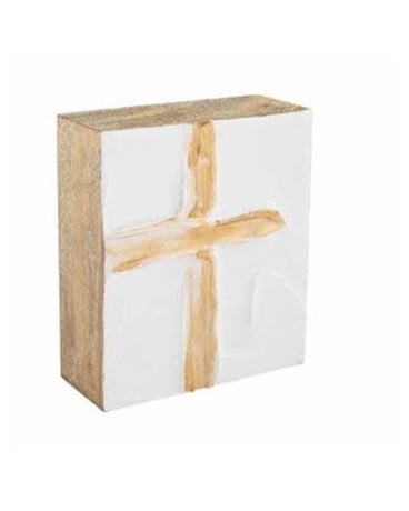 Gold Square Cross Plaque Gifts