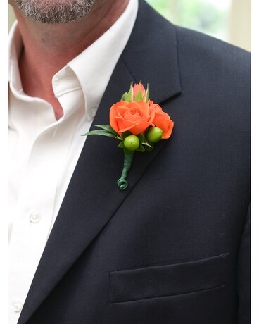 Spray Rose Boutonniere Flower Arrangement
