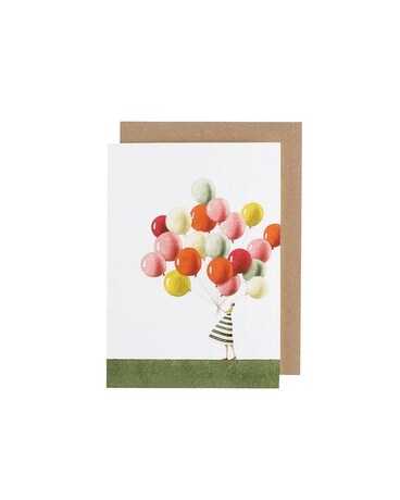 Ballons Card Flower Arrangement