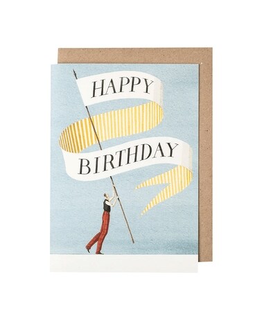Birthday Banner Gentleman Flower Arrangement