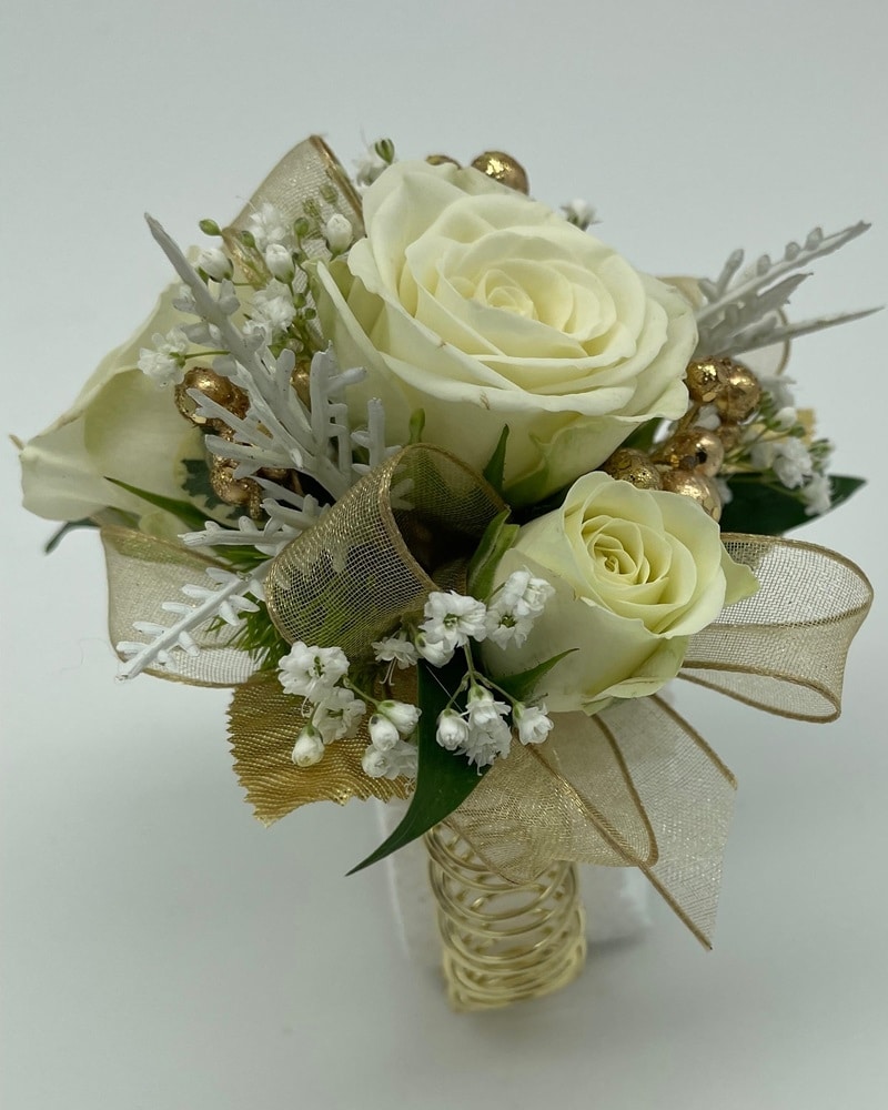 フラワー・ガーデニング corsage no.767 Solid Gold Wrist Corsage in Minnetonka MN - Westdale Floral