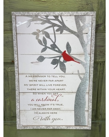 Sympathy Cardinal Wall Decor Gifts