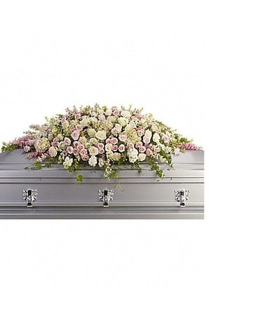 Always Adored Casket Spray Funeral Casket Spray Flowers