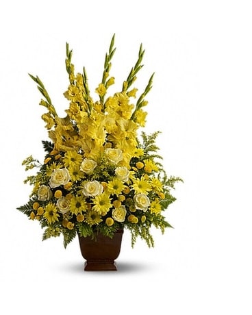 Teleflora's Sunny Memories Funeral Arrangement