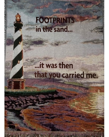 Footprints in the Sand Afghan Gifts