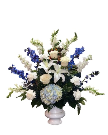 Amazing Grace Urn Sympathy Arrangement