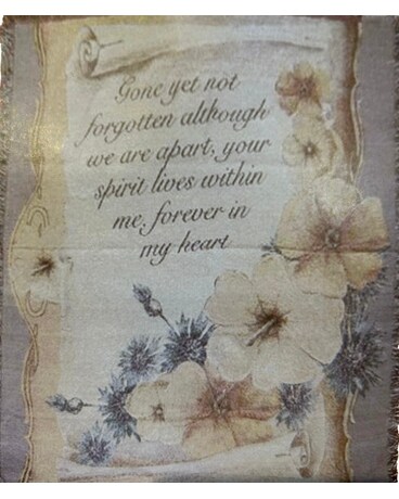 Gone yet not forgotten Afghan Gifts