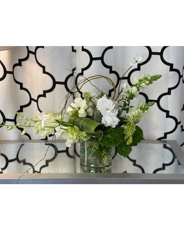 Architectural Serene Flower Arrangement