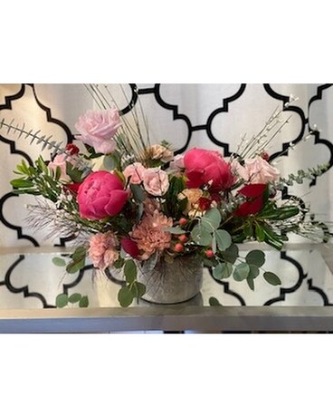 Summer Peony Palette Flower Arrangement