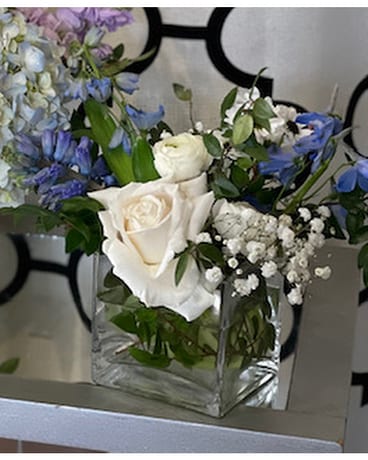Fresh Indigo Flower Arrangement