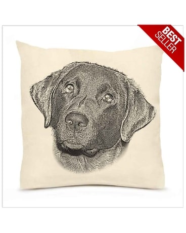 Black Lab Pillow 20 x 20 Gifts