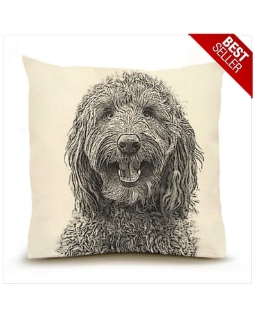 Labradoodle Pillow 20 x 20 Gifts