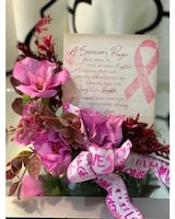 A Survivor's Prayer- Faux Flower Design size,  inches height and  inches wide.