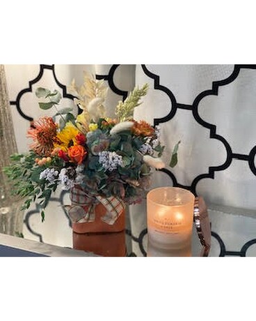 Cider and White Sage Flower Arrangement
