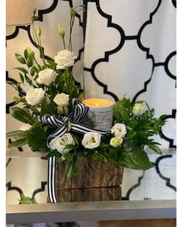 Warmth and Remembrance Keepsake- Heaven Basket Arrangement
